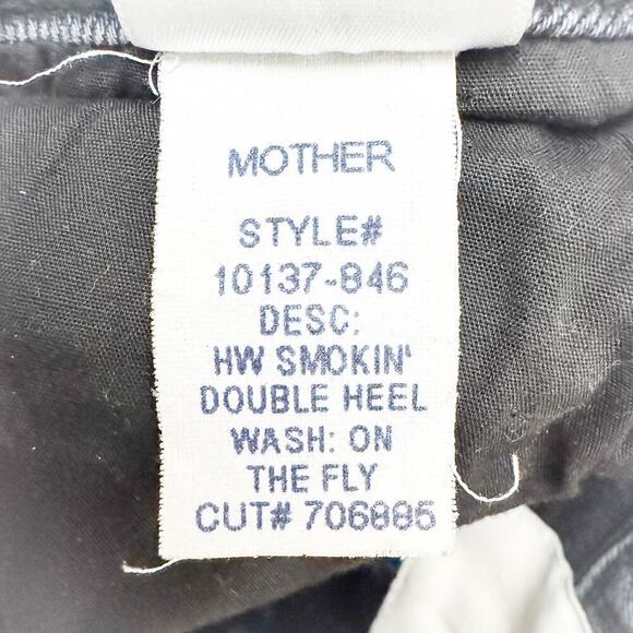 Mother Superior High Waisted Smokin' Double Heel On the Fly Denim Jeans Size 25 - Picture 8 of 12